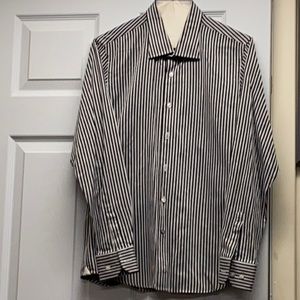 Robert Graham boys black/grey dress shirt